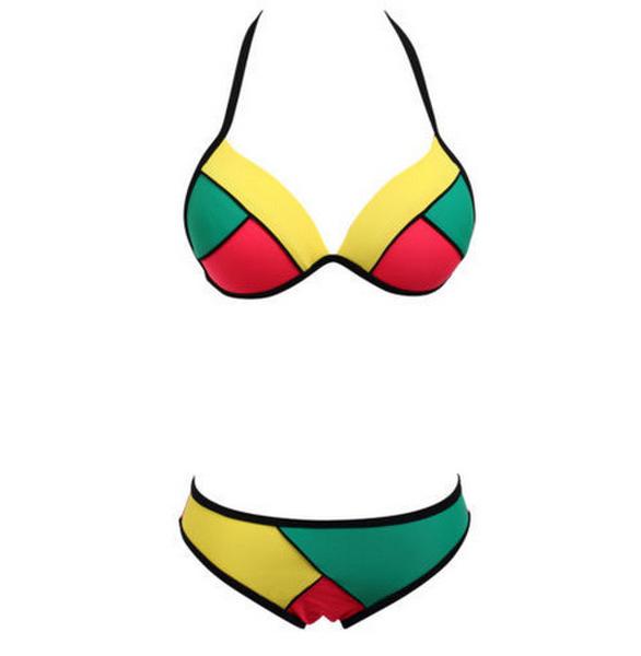 F4541 multicolored swimsuit